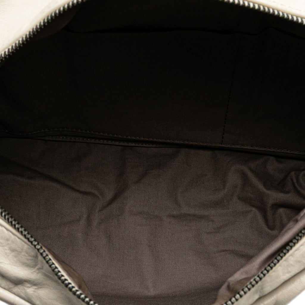 Bottega Veneta Beige White Leather Fanny Pack