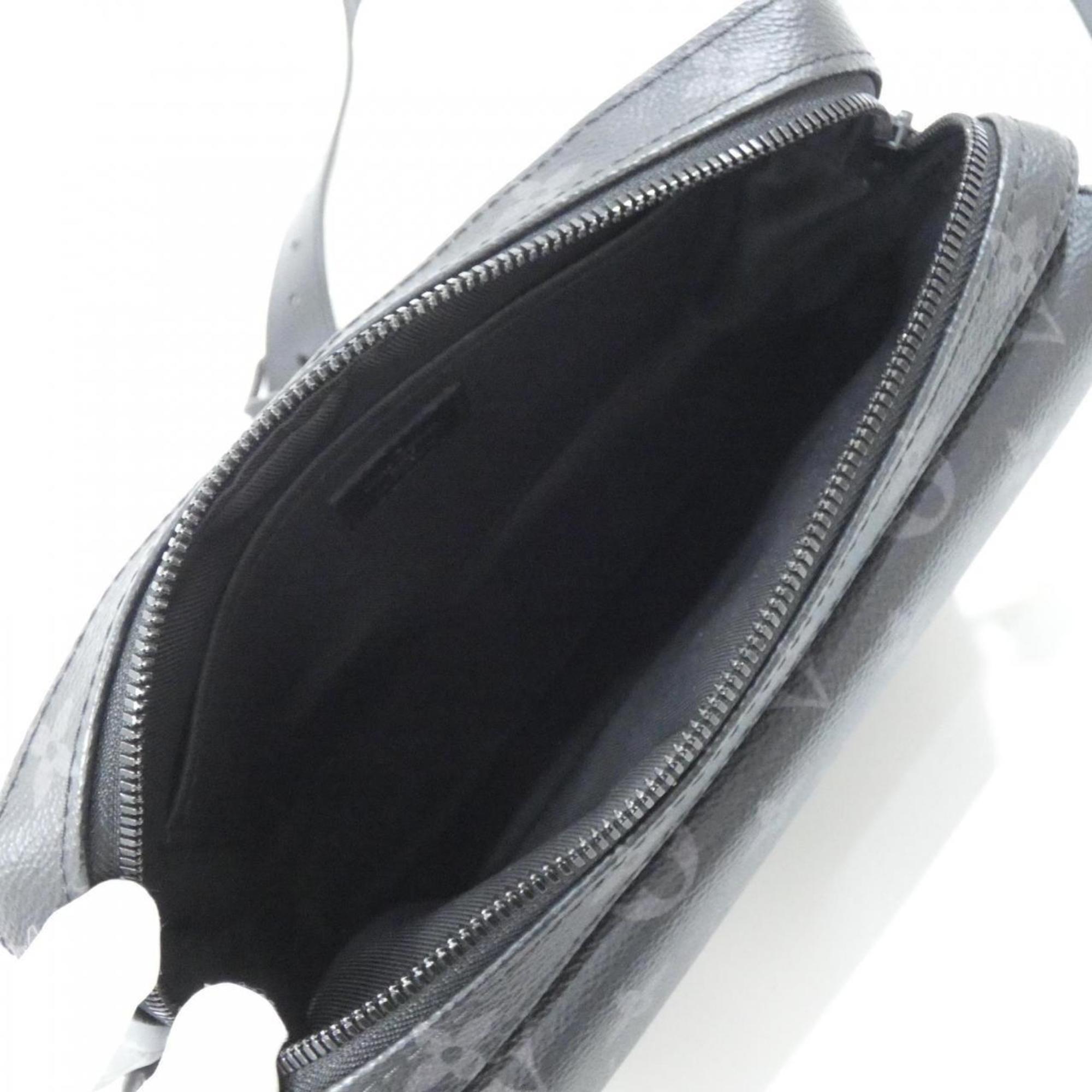 Louis Vuitton Black Coated Canvas Shoulder Bag