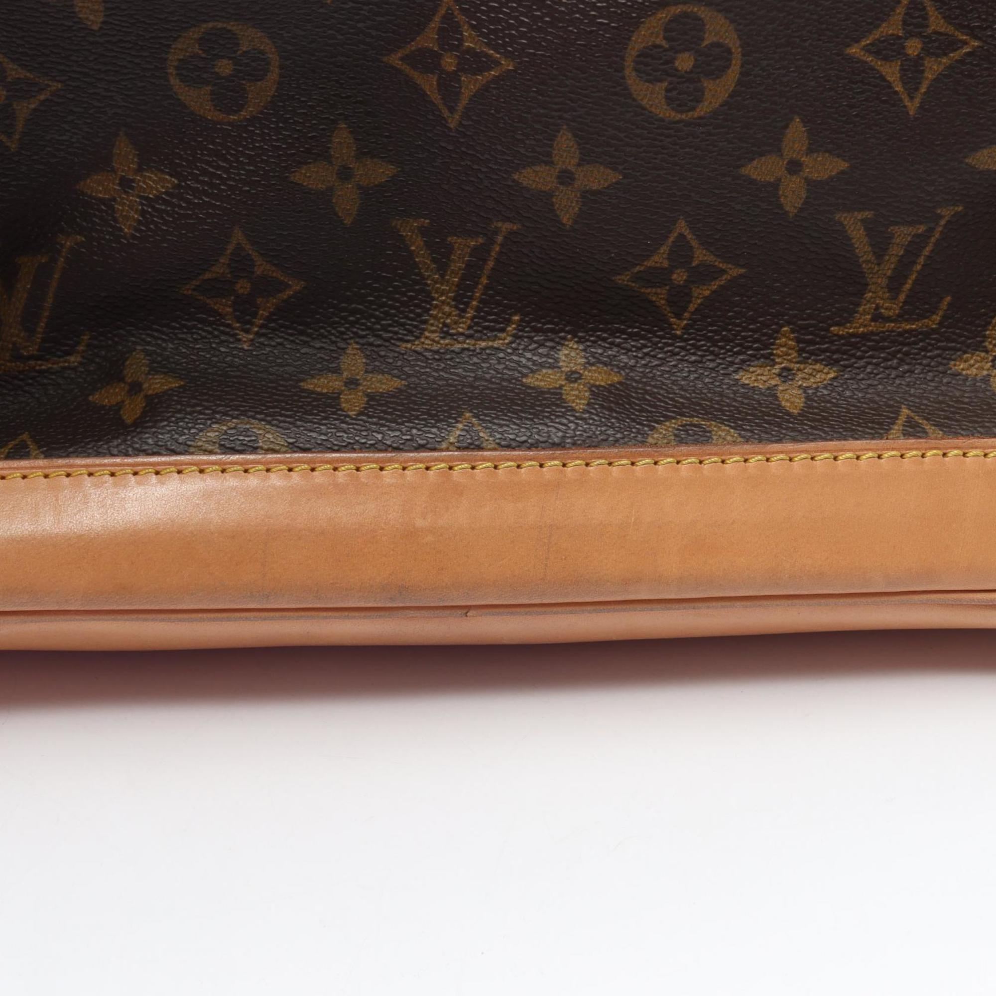Louis Vuitton Brown Coated Canvas Leather Backpack Handbag