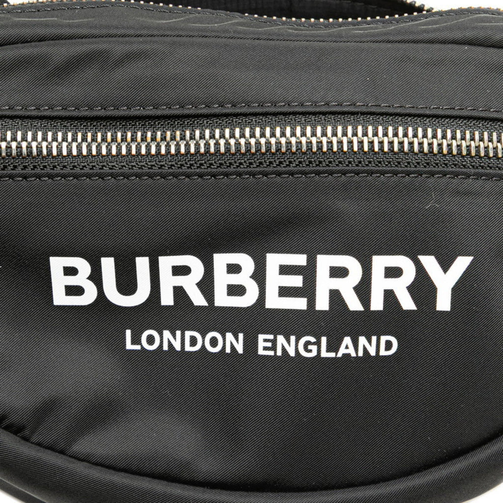 Burberry Black White Nylon Sling Bag