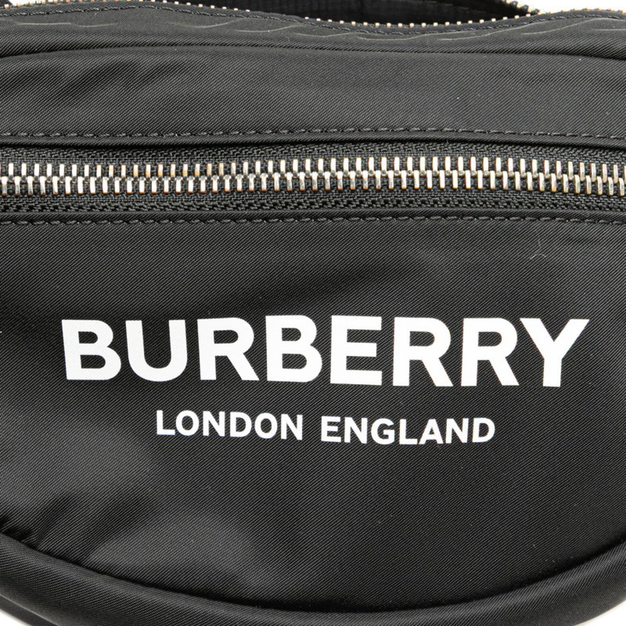 Burberry Black White Nylon Sling Bag