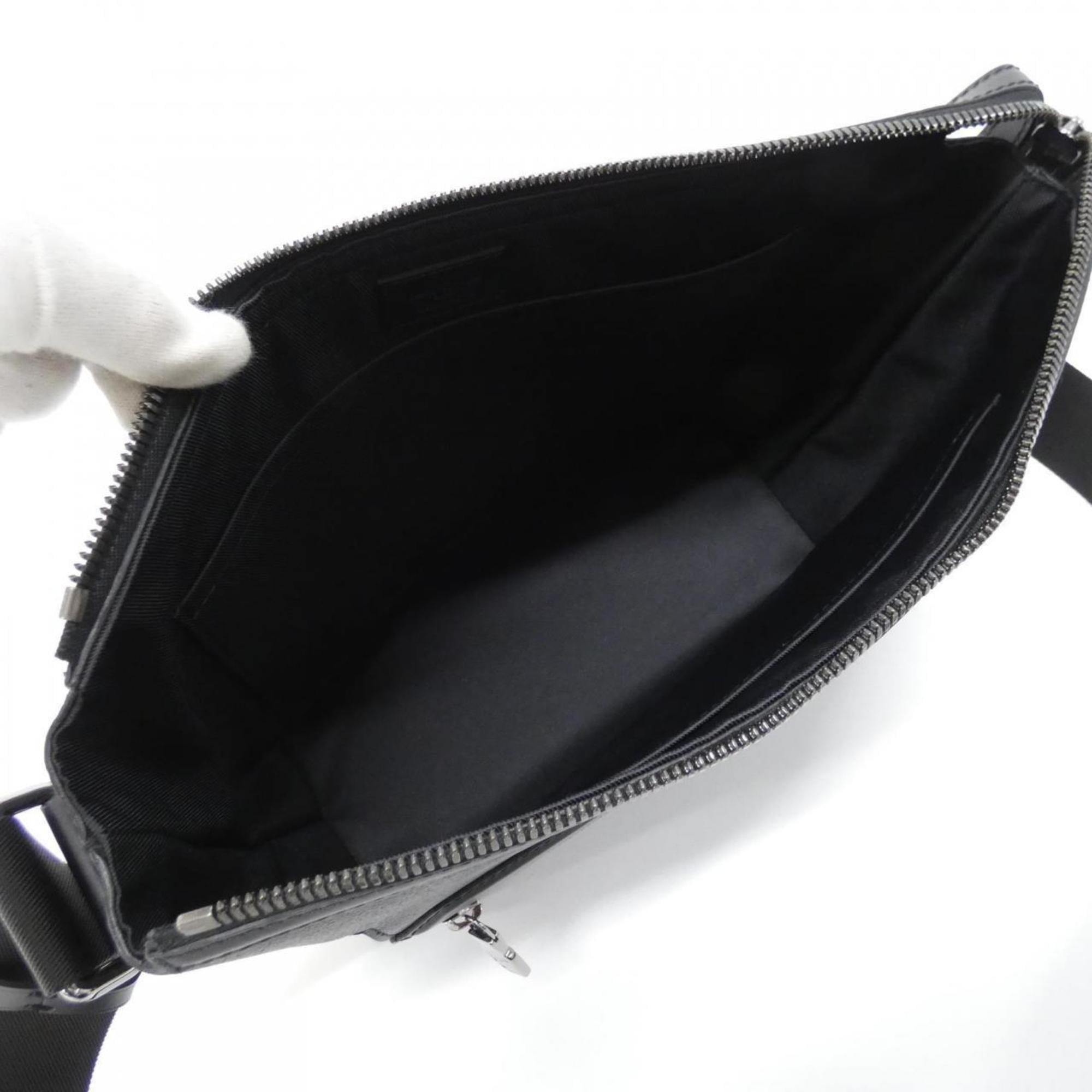 Louis Vuitton Black Coated Canvas Shoulder Bag