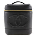 Chanel Black Caviar Leather Handbag Pouch