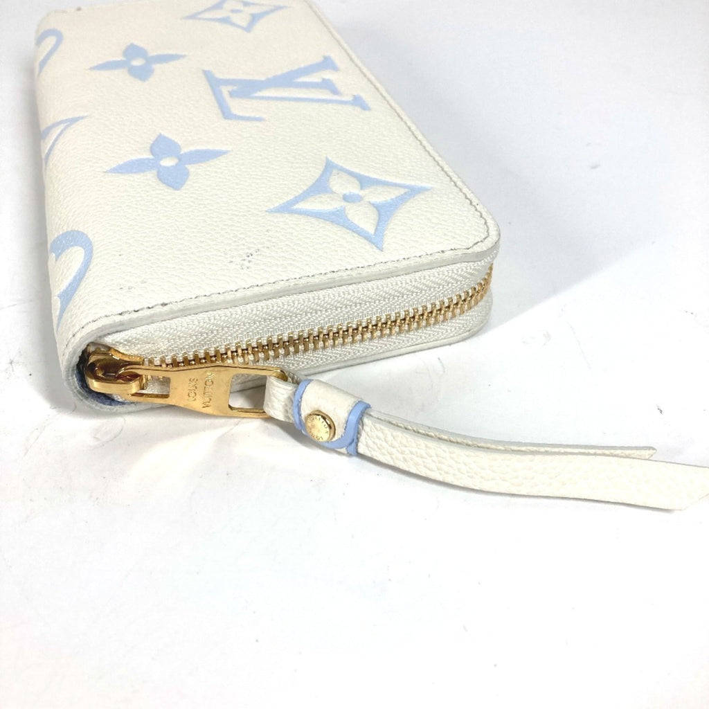 Louis Vuitton Monogram Empreinte Blue White Monogram Empreinte Long Bill Wallet