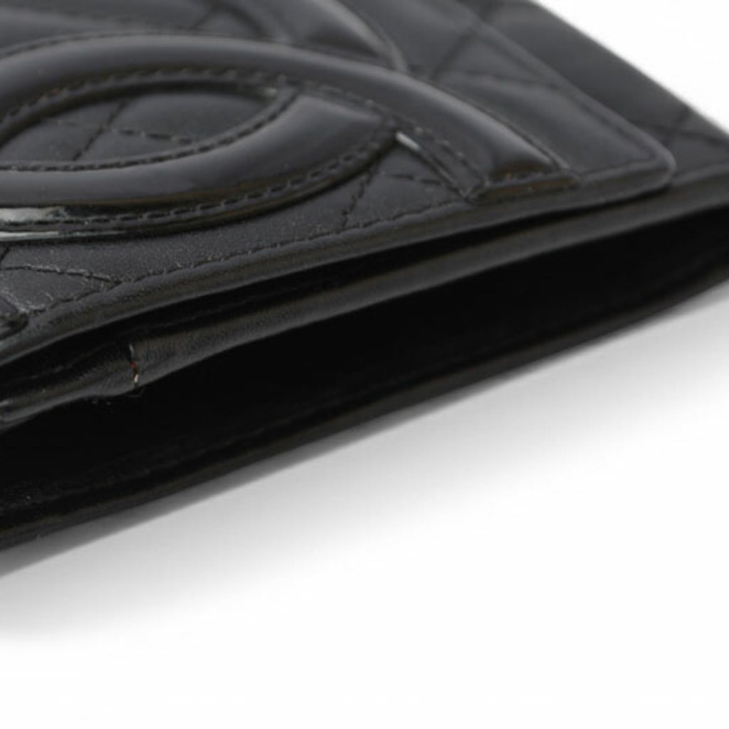 Chanel Black Pink Leather Wallet (Bi-Fold)