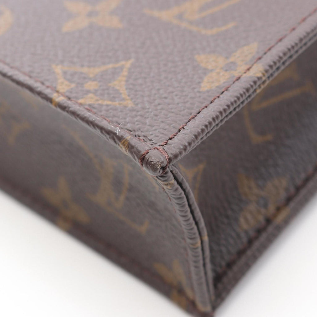 Louis Vuitton Brown Coated Canvas Leather Handbag