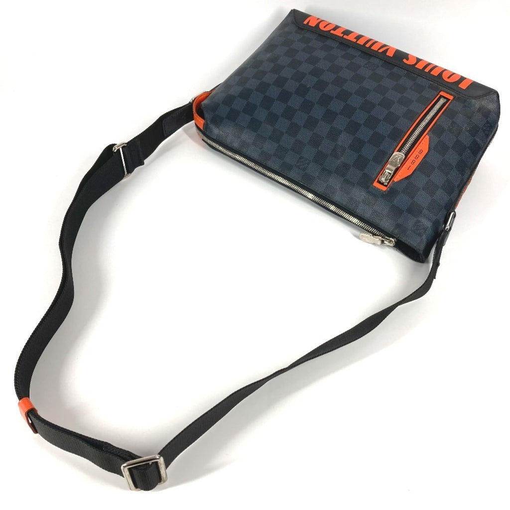 Louis Vuitton Galle Navy Orange Damier Canvas Messenger Bag Shoulder Bag