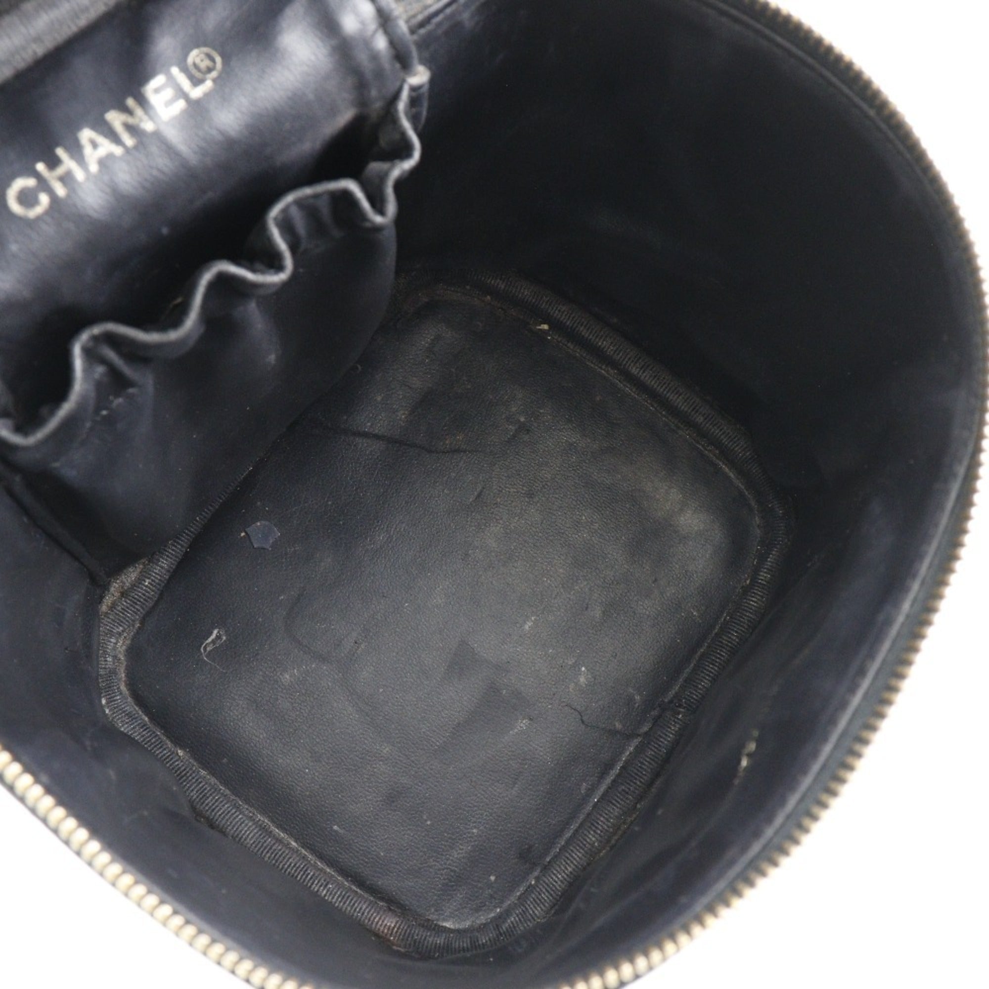 Chanel Caviar Skin Black Caviar Leather Handbag