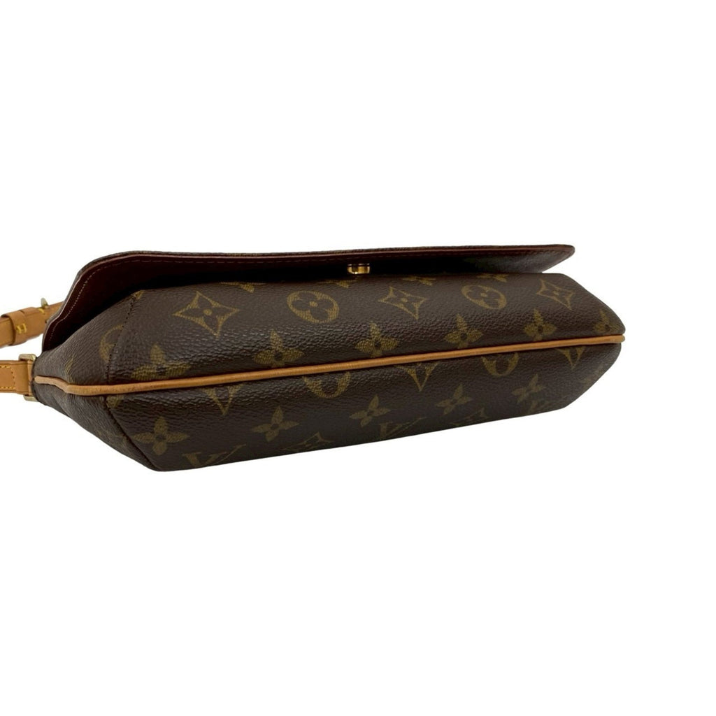Louis Vuitton Brown Leather Pvc Shoulder Bag