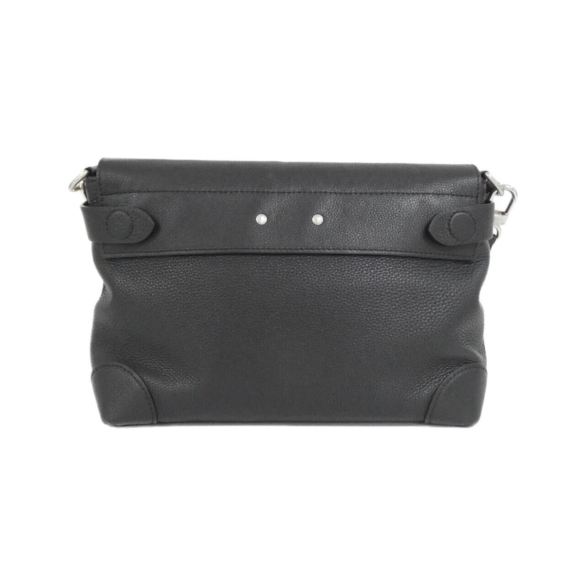 Louis Vuitton Black Leather Shoulder Bag