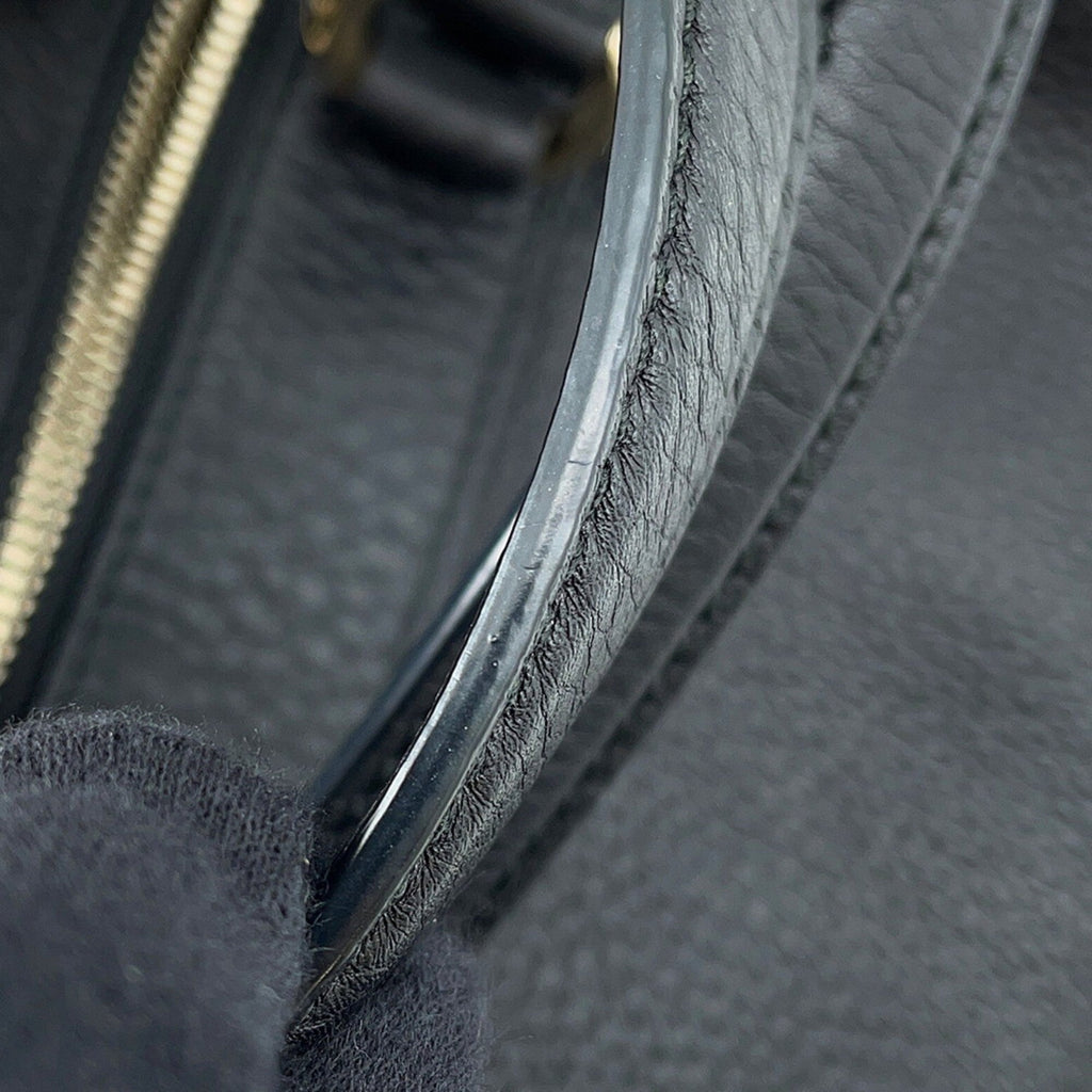 Gucci Black Leather Boston Bag (Pre-Owned)
