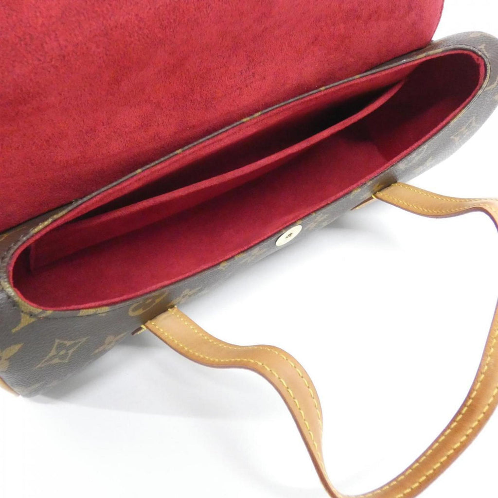 Louis Vuitton Marron Coated Canvas Handbag