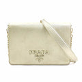 Prada Gold Leather Shoulder Bag