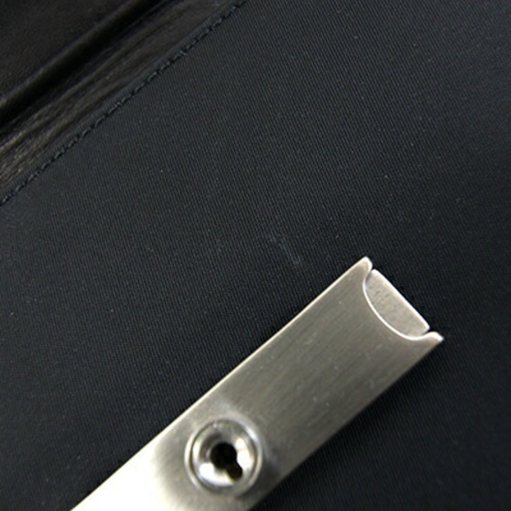 Prada Black Nylon Leather Pochette Shoulder Bag