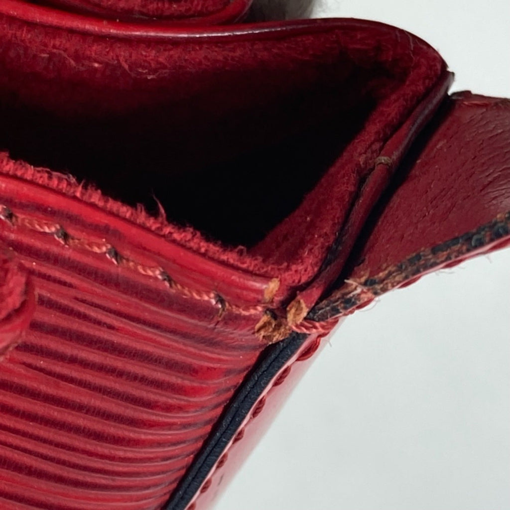 Louis Vuitton Epi Castilian Red Red Color Epi Leather Shoulder Bag