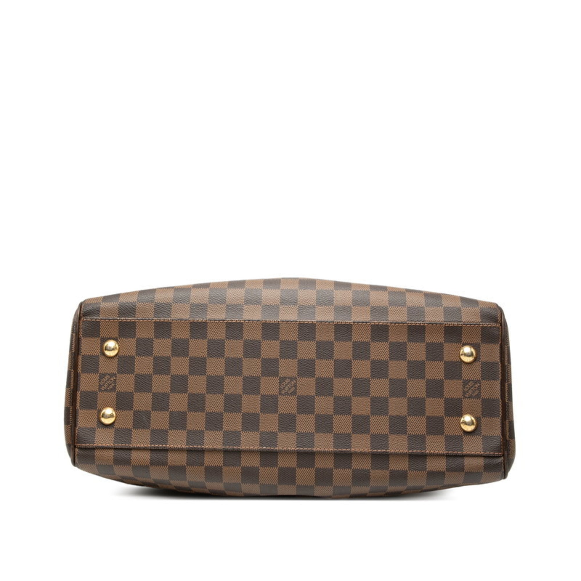 Louis Vuitton Brown Pvc Leather Handbag Shoulder Bag