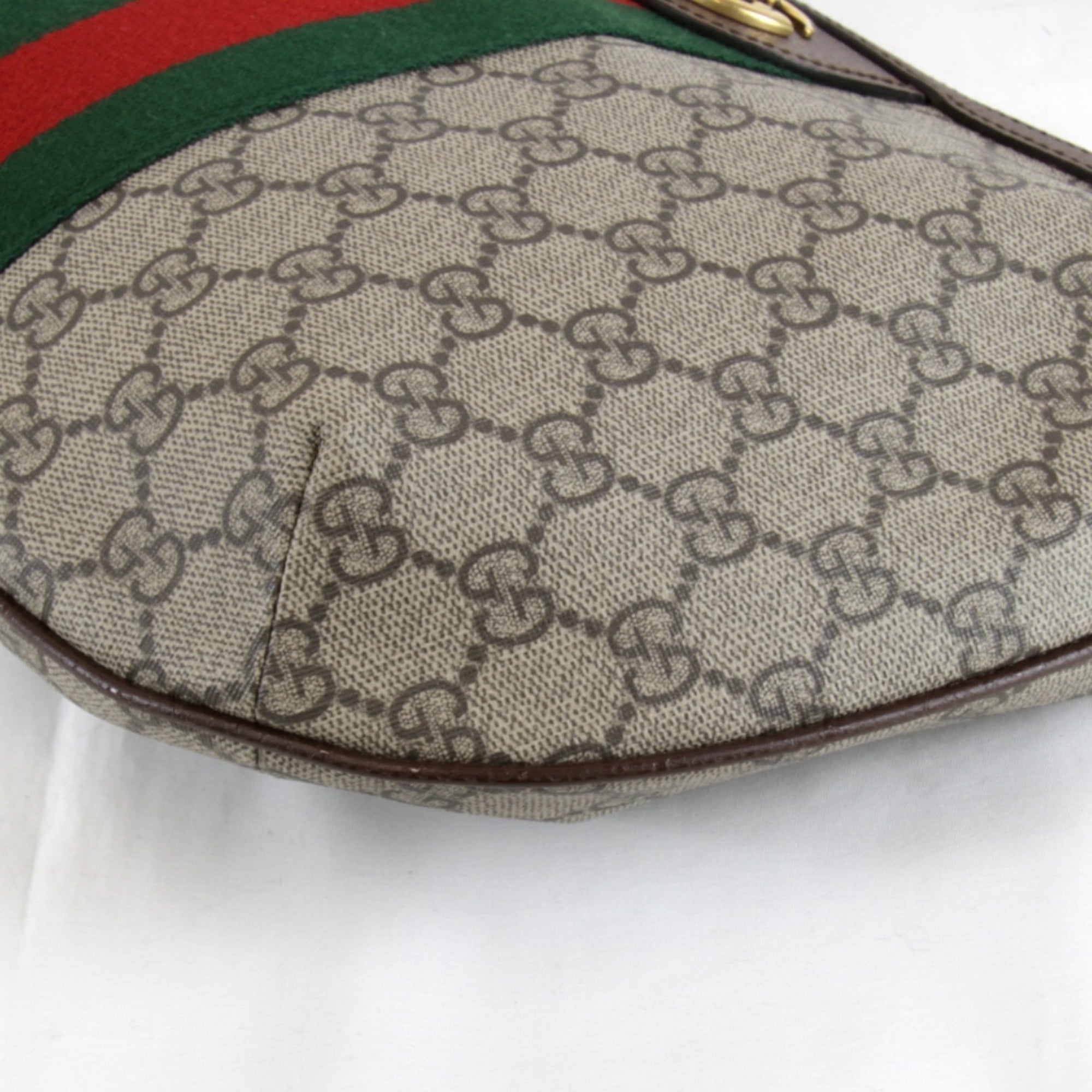Gucci Ophidia Brown Gg Supreme Shoulder Bag (Pre-Owned)