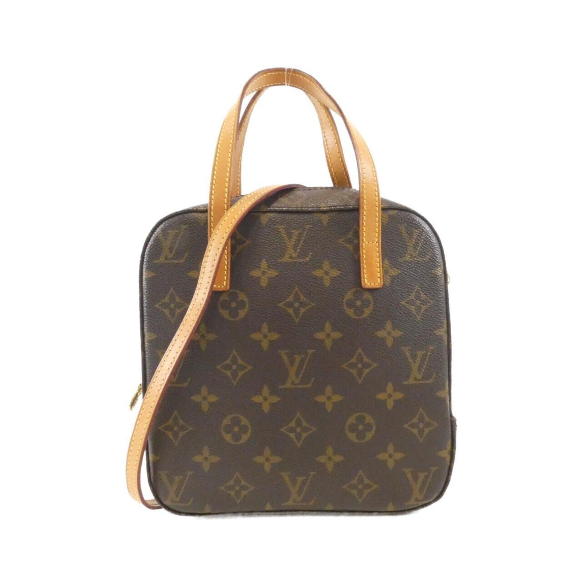 Louis Vuitton Brown Coated Canvas Handbag