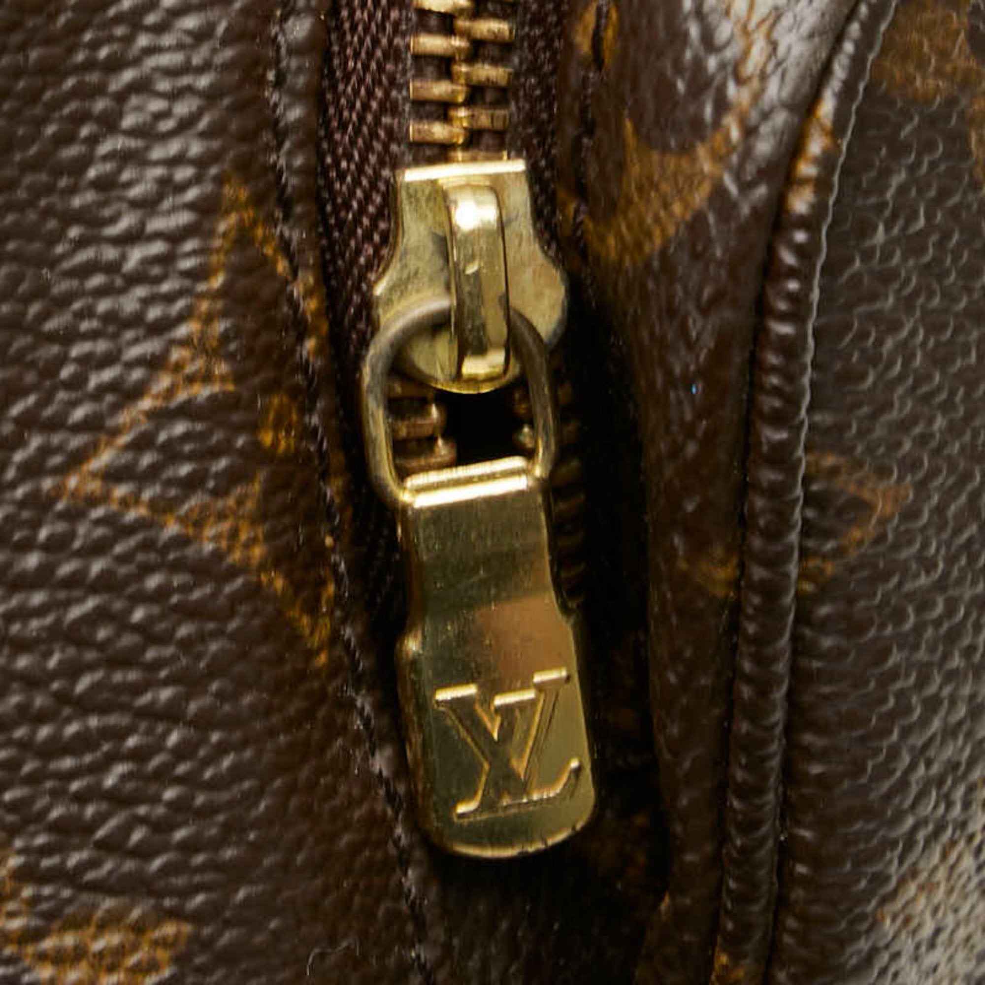 Louis Vuitton Brown Pvc Leather Backpack