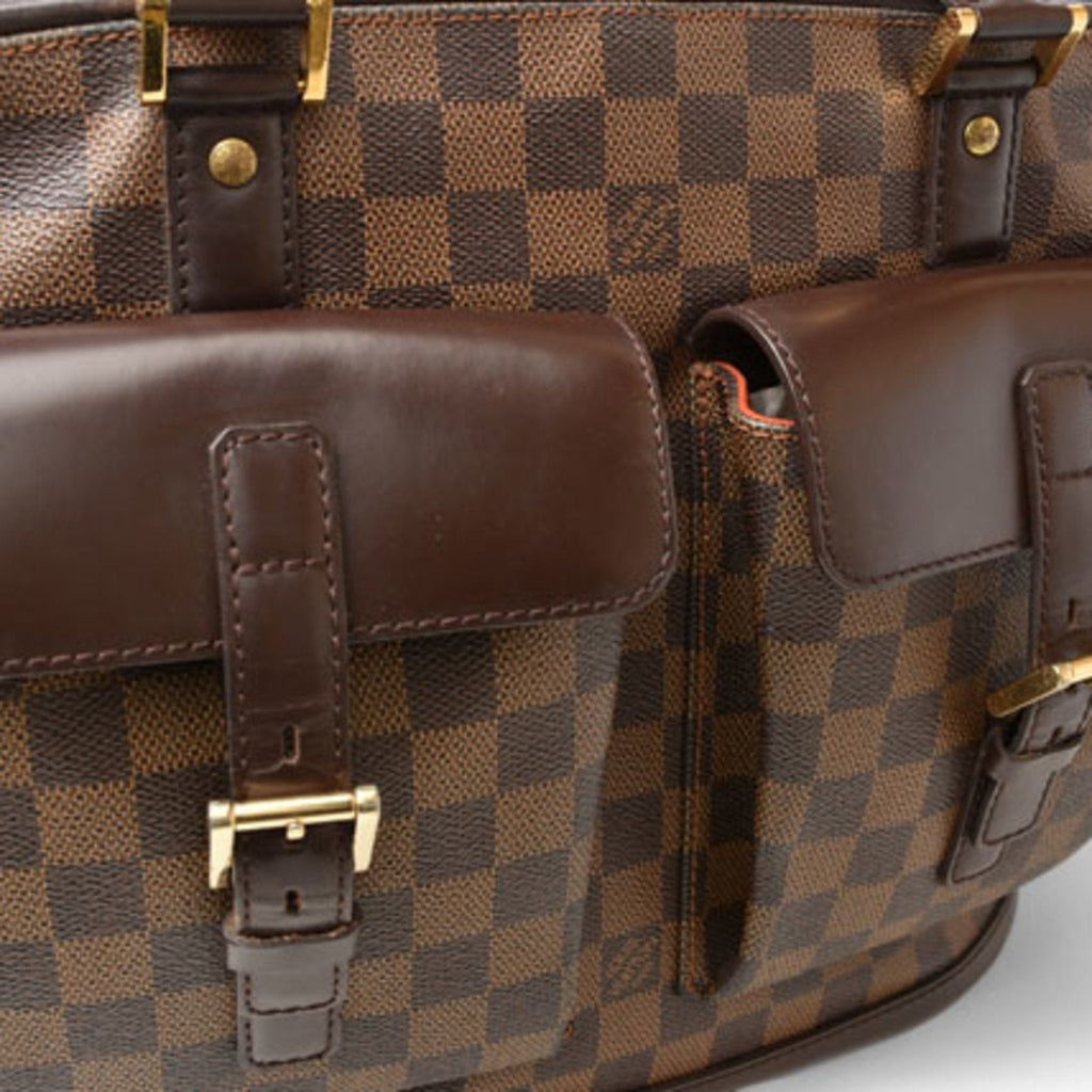 Louis Vuitton Damier Canvas Ebene Damier Canvas Shoulder Bag Tote Bag