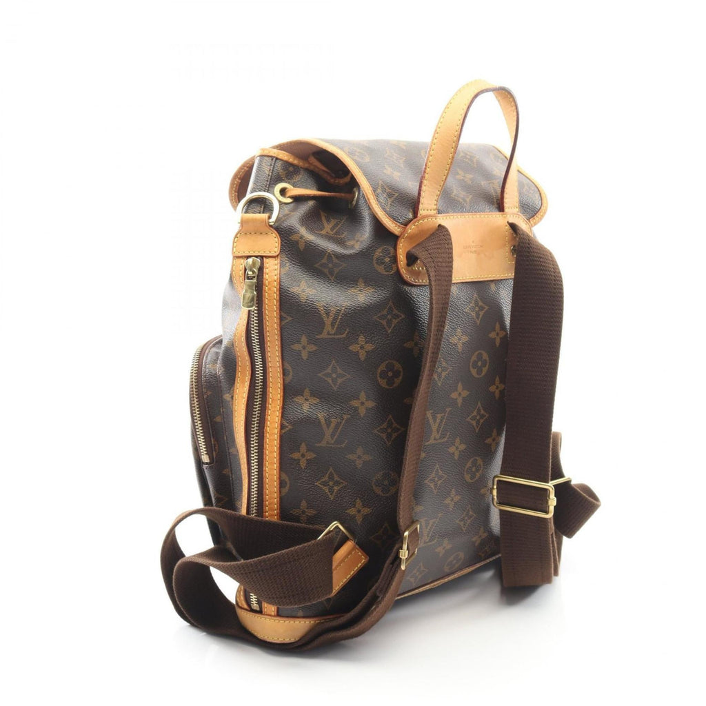 Louis Vuitton Brown Coated Canvas Leather Backpack