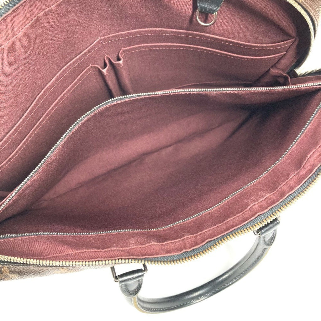 Louis Vuitton Black Brown Monogram Canvas Tote Bag