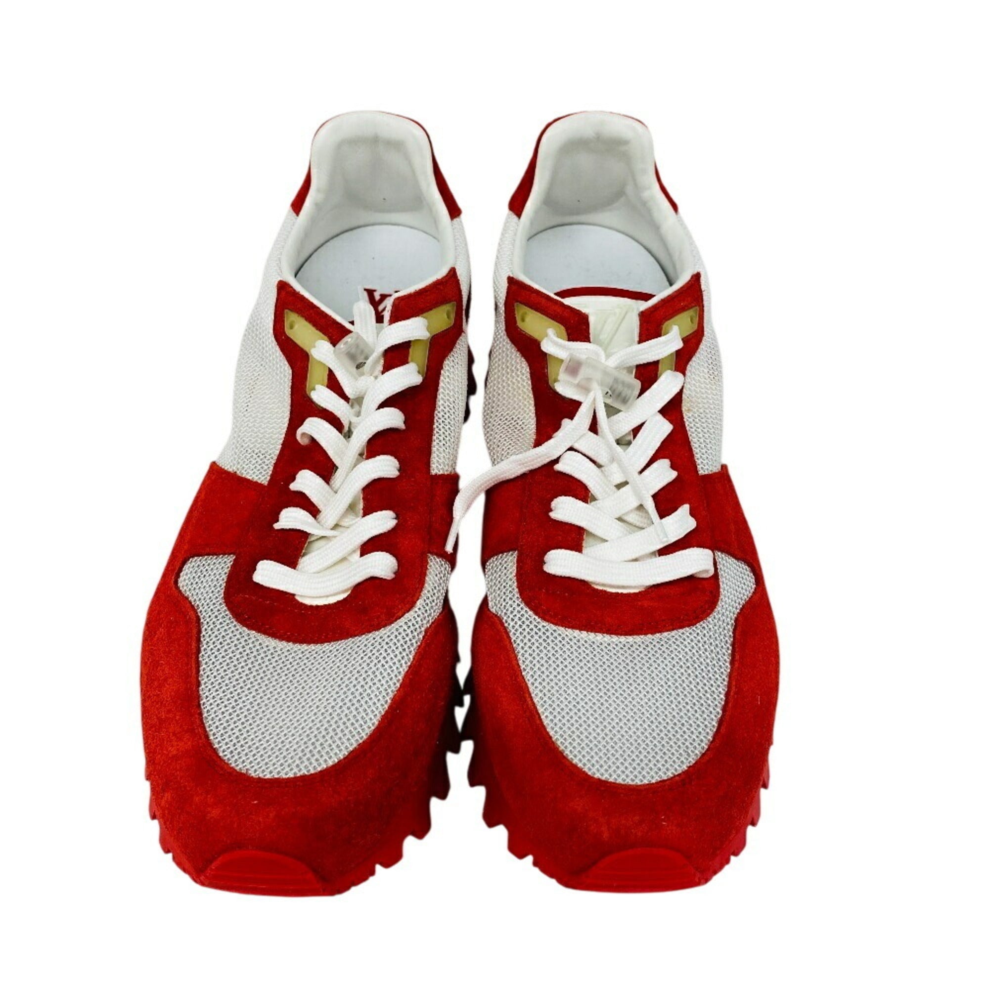 Louis Vuitton Red Color White Sneakers