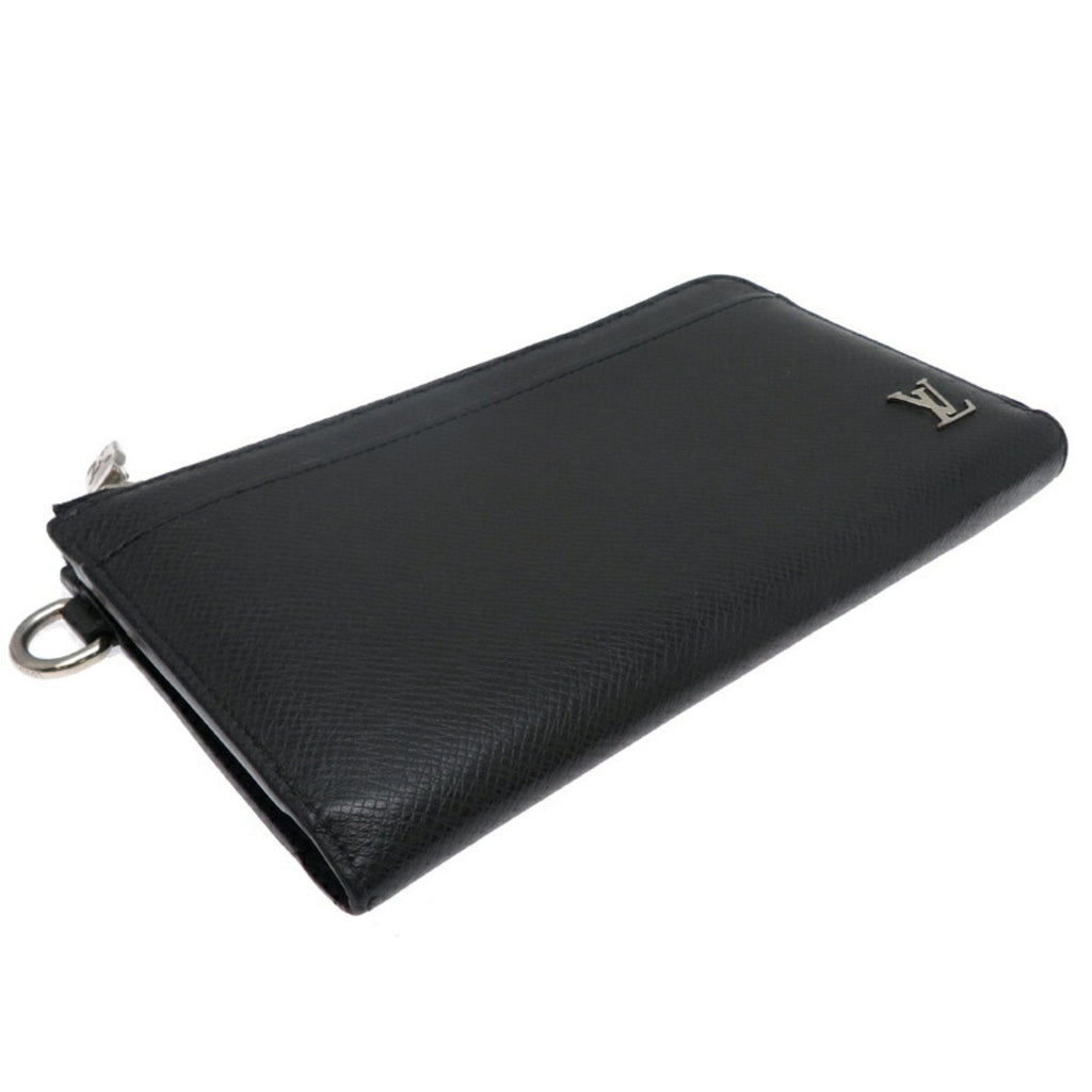 Louis Vuitton Black Taiga Leather Wallet