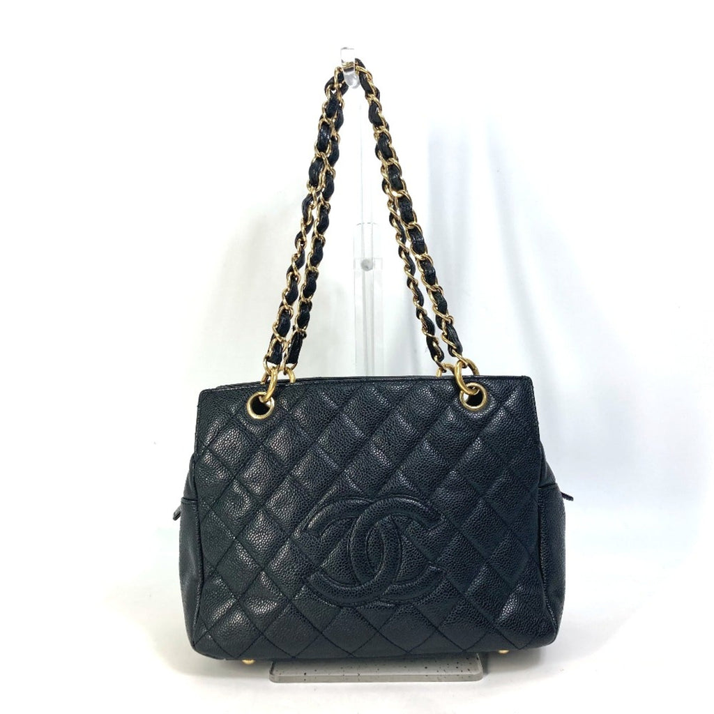 Chanel Black Leather Shoulder Bag