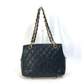 Chanel Black Leather Shoulder Bag
