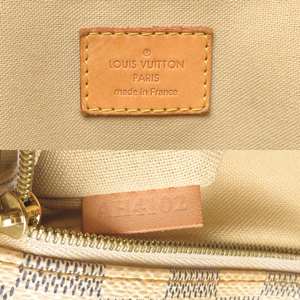 Louis Vuitton White Damier Azur Tote Bag