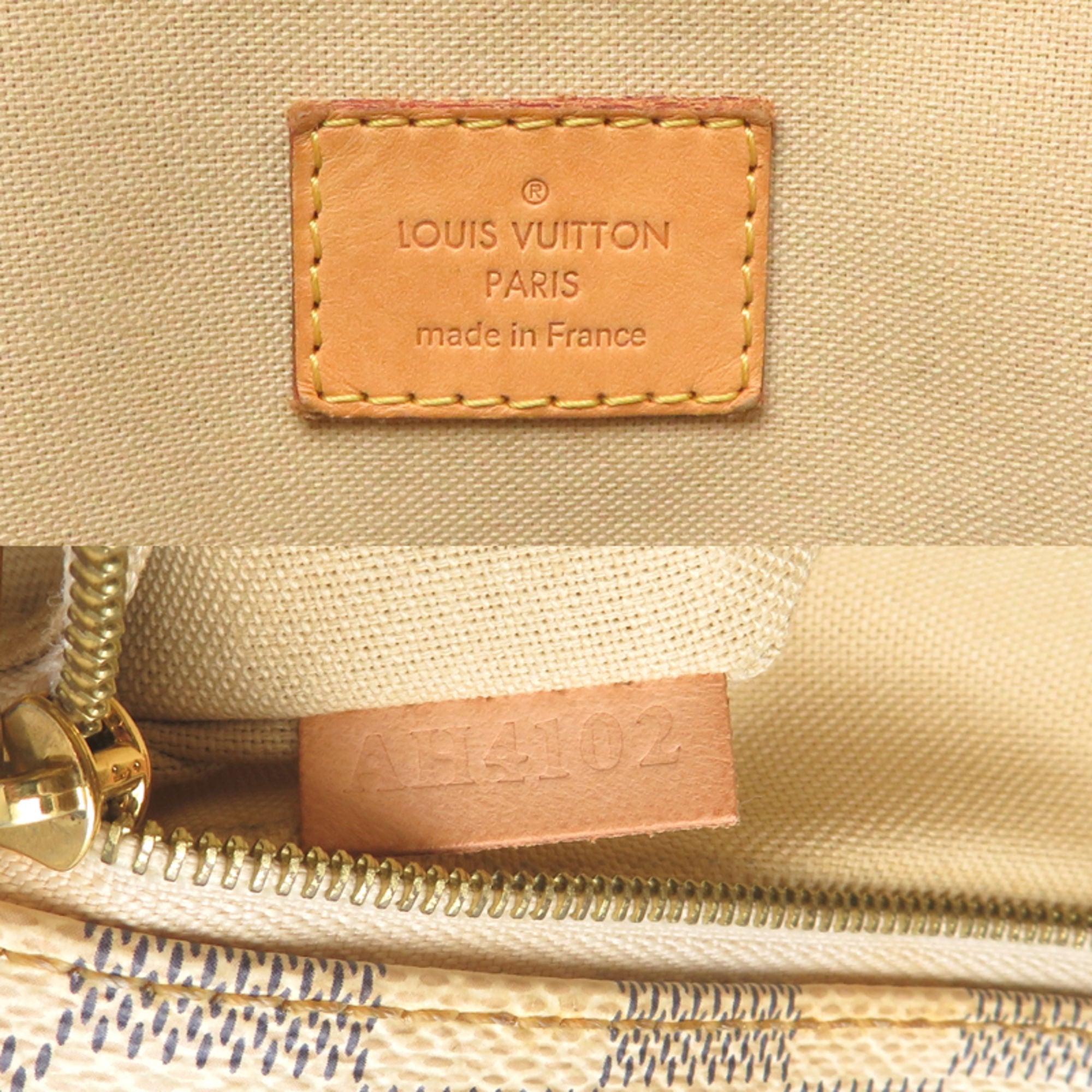 Louis Vuitton White Damier Azur Tote Bag
