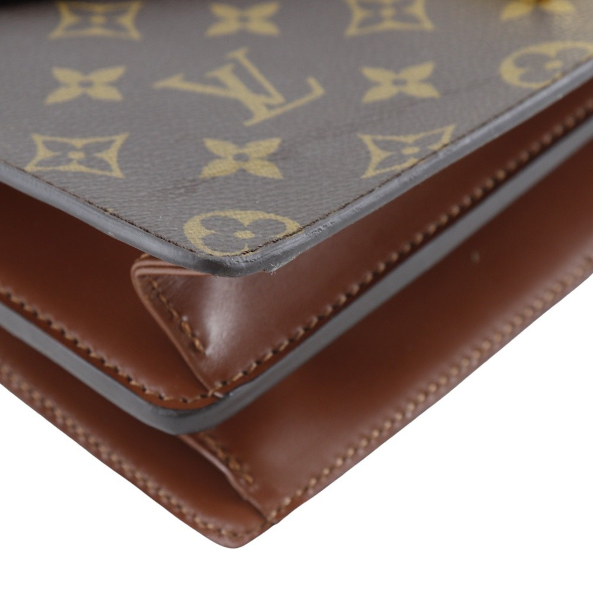 Louis Vuitton Brown Monogram Canvas Handbag