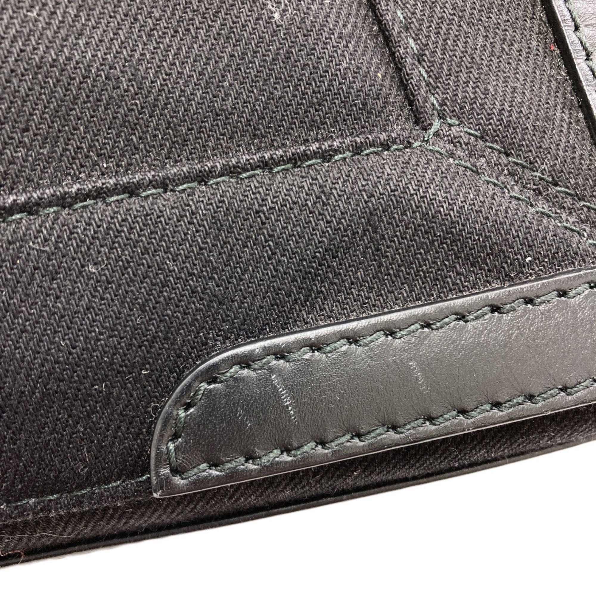 Balenciaga Black Canvas Handbag Pouch