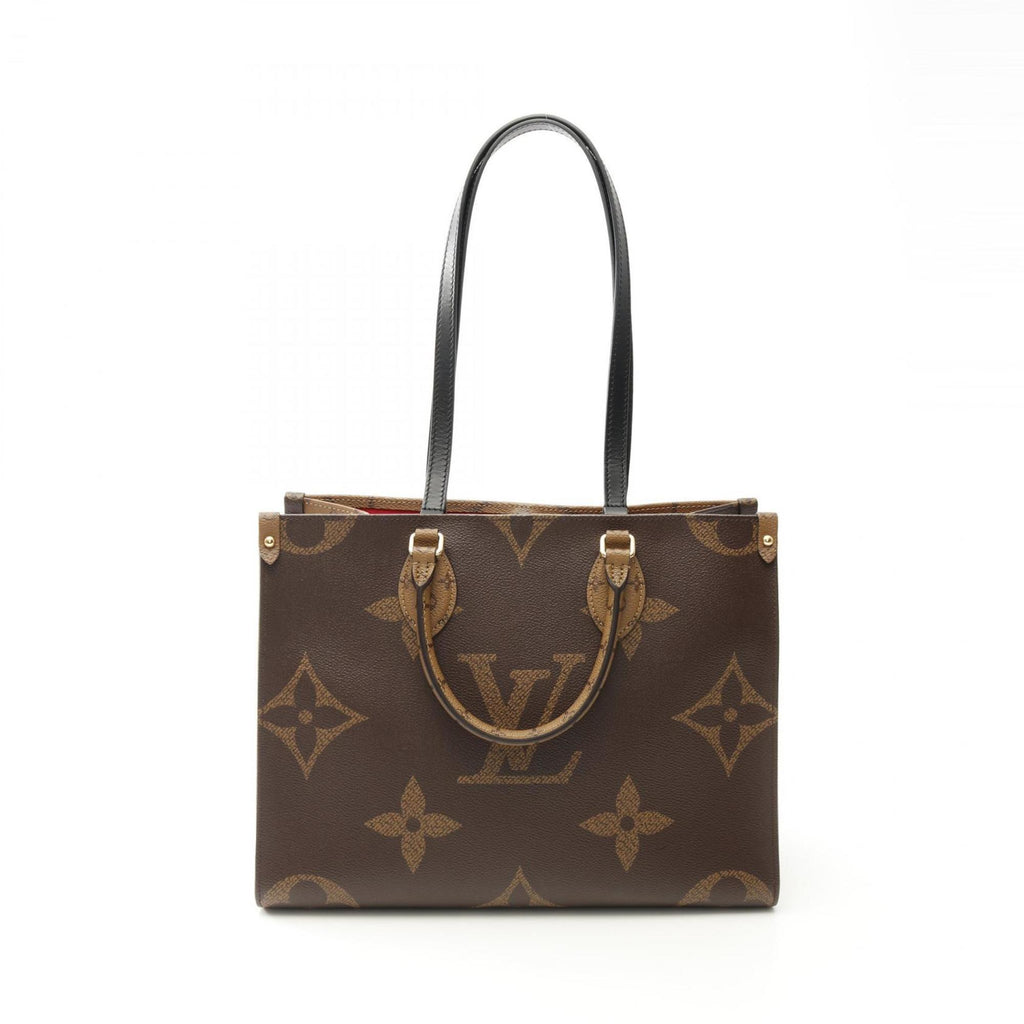 Louis Vuitton Beige Brown Coated Canvas Tote Bag