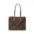 Louis Vuitton Beige Brown Coated Canvas Tote Bag