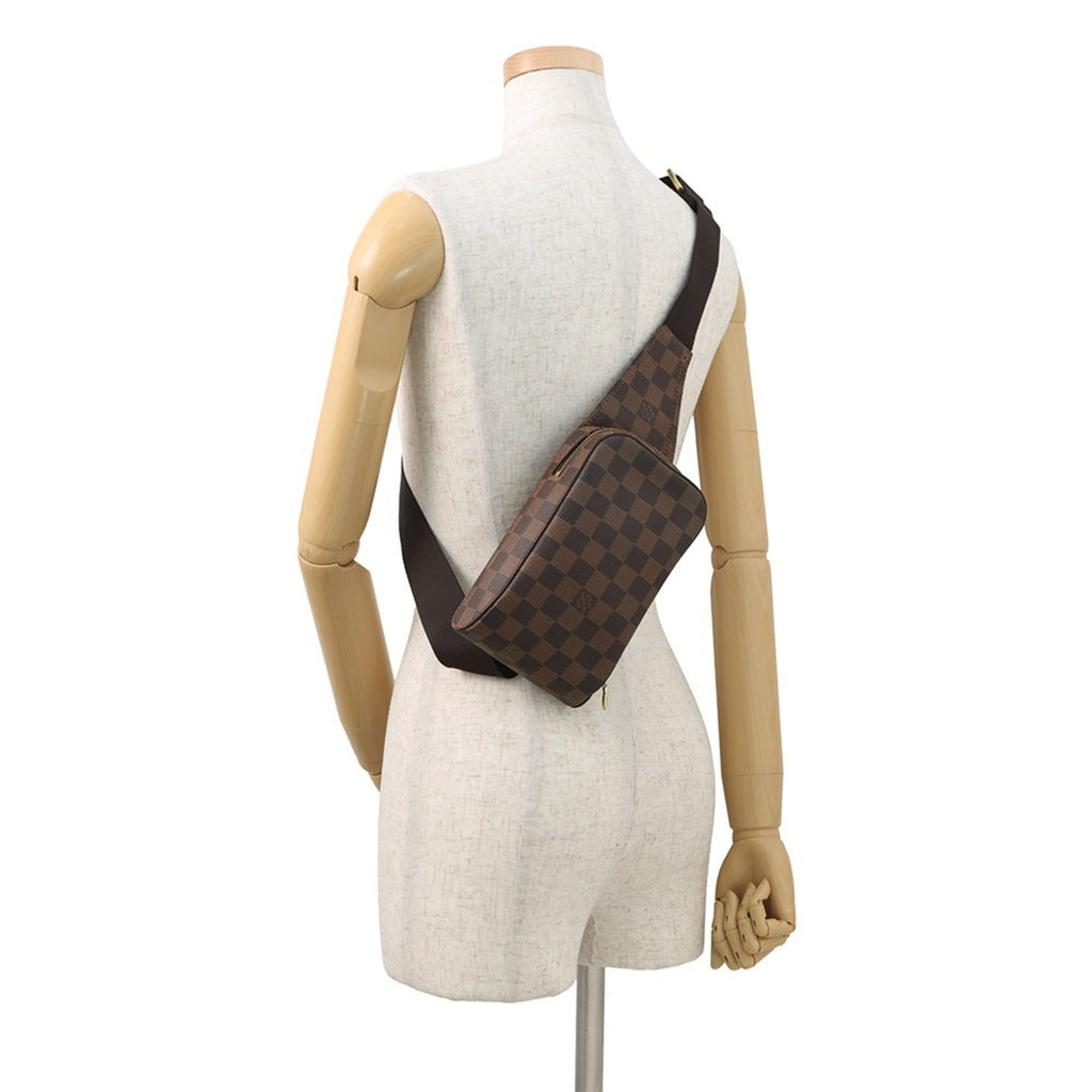 Louis Vuitton Brown Damier Canvas Ebene Damier Canvas Pouch Shoulder Bag Sling Bag