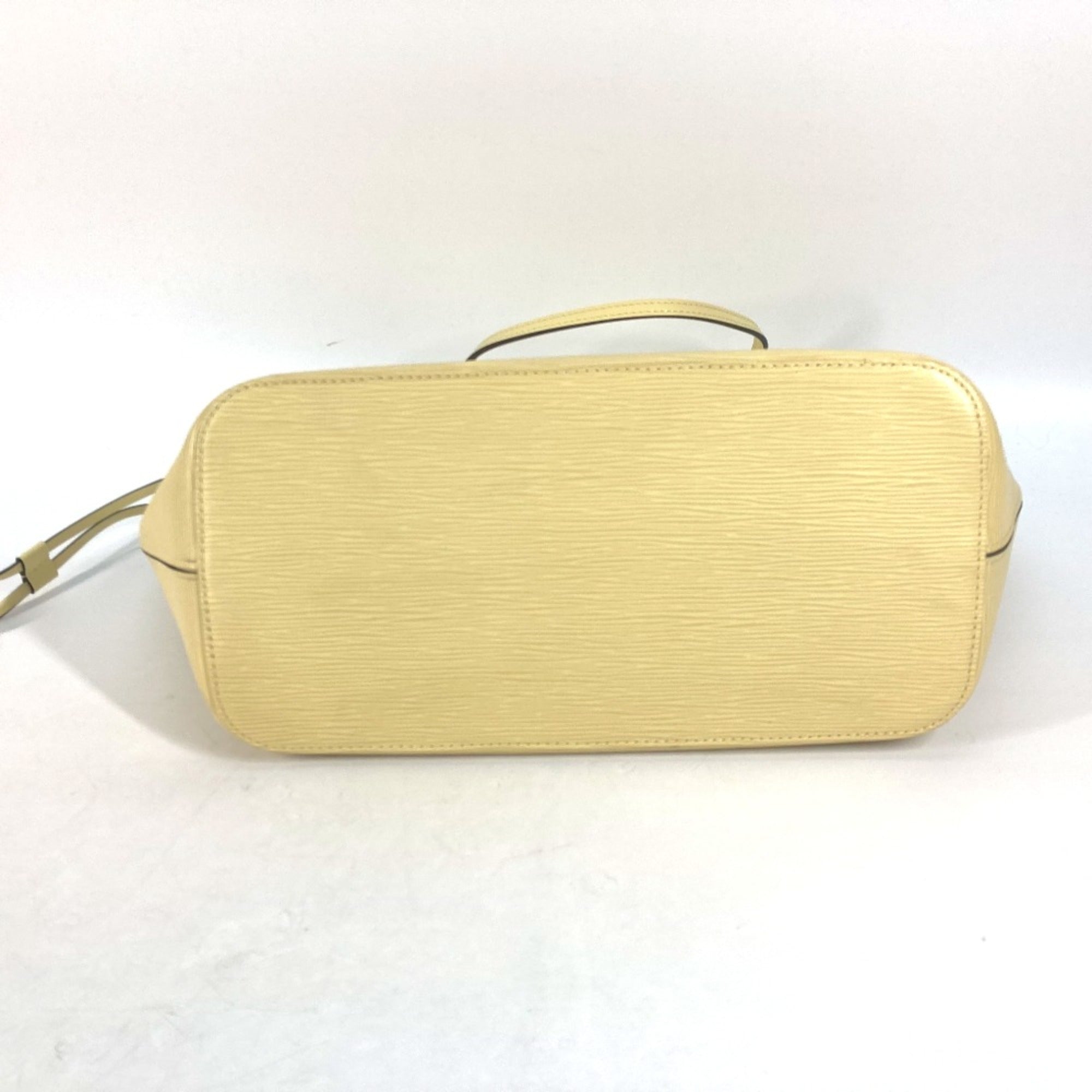 Louis Vuitton Yellow Leather Tote Bag