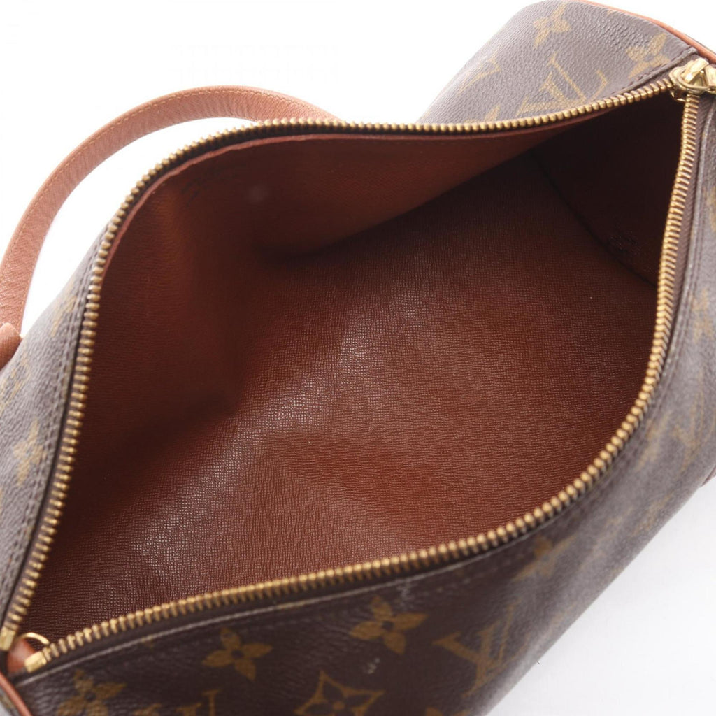 Louis Vuitton Brown Coated Canvas Leather Handbag Pouch
