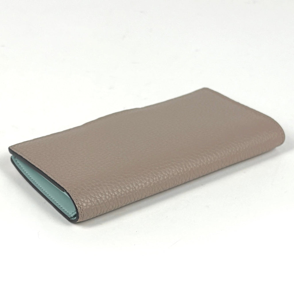 Louis Vuitton Galle Light Blue Leather Long Wallet