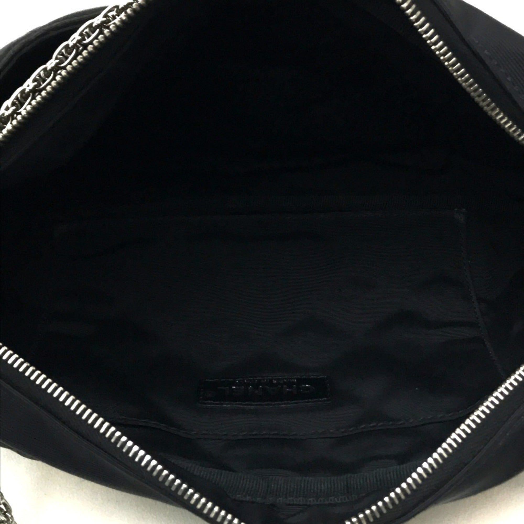 Chanel Black Cloth Shoulder Bag