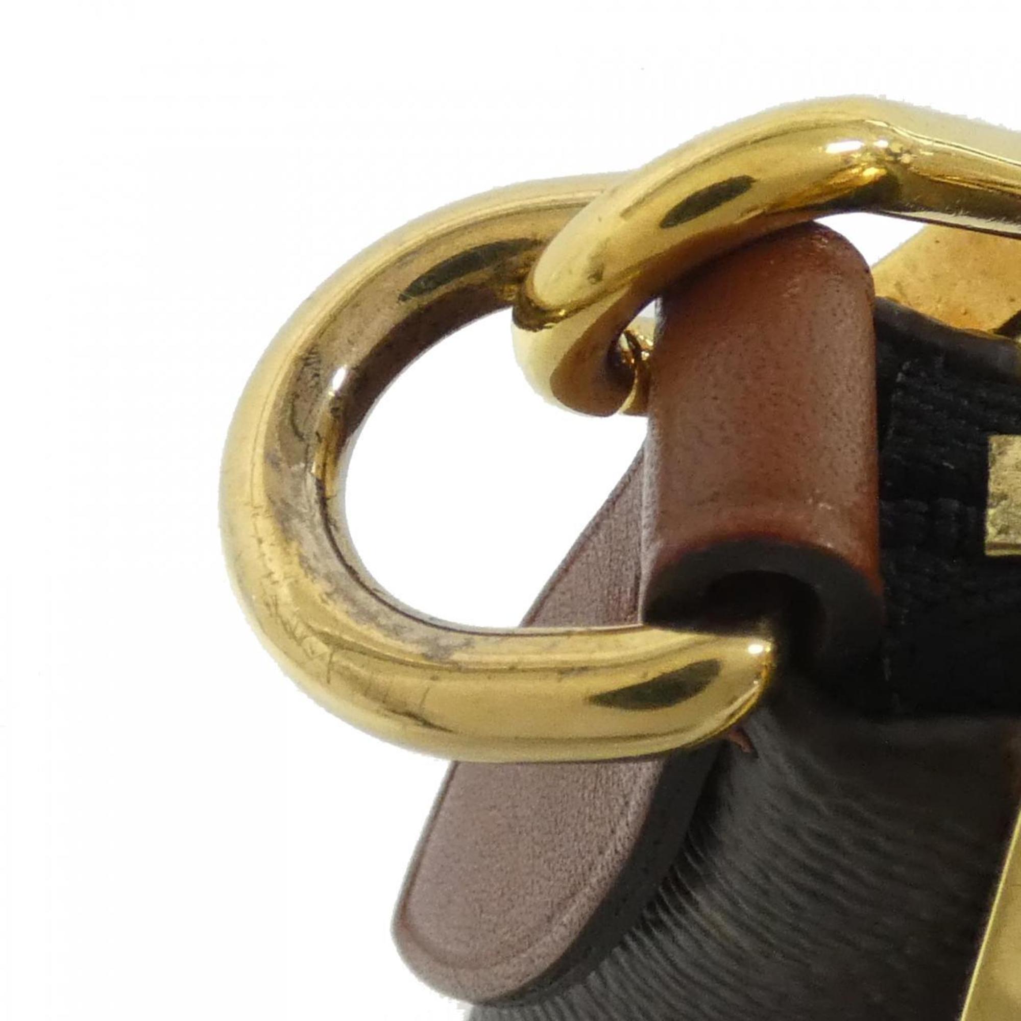 Louis Vuitton Brown Coated Canvas Leather Handbag