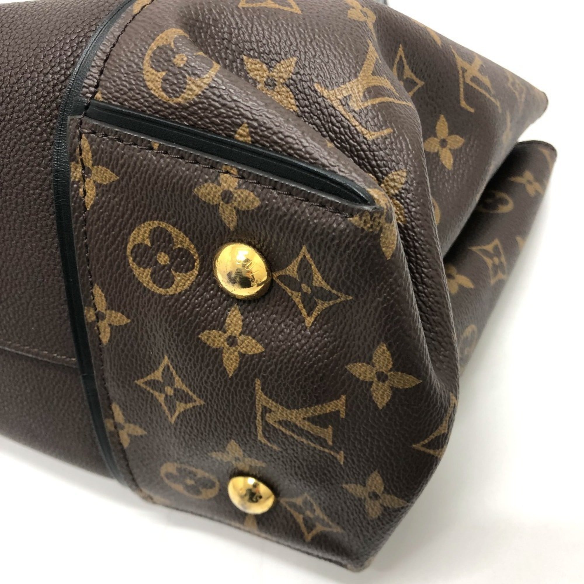 Louis Vuitton Brown Chocolat Monogram Canvas Cuir Ombre Leather Handbag