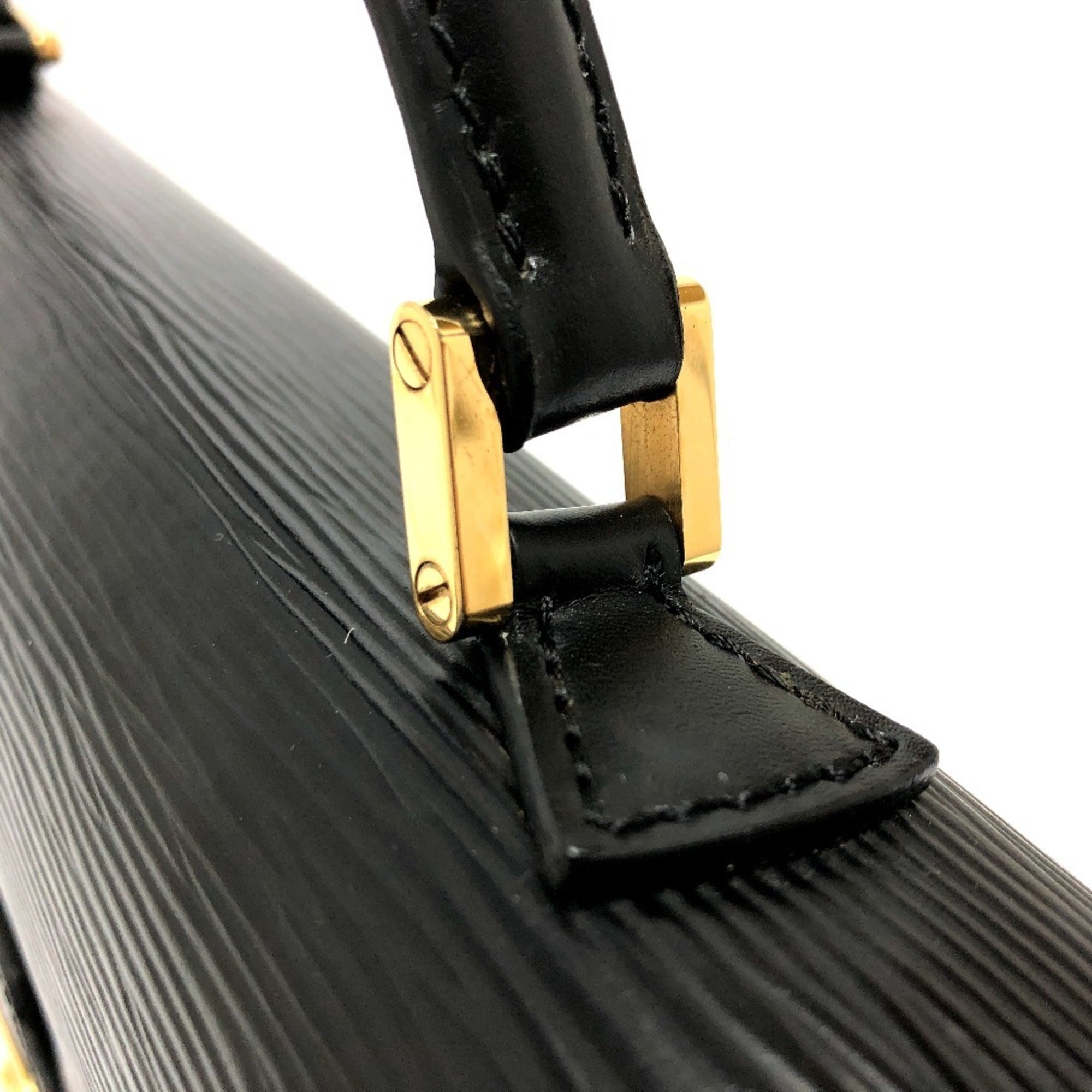 Louis Vuitton Black Epi Leather Handbag