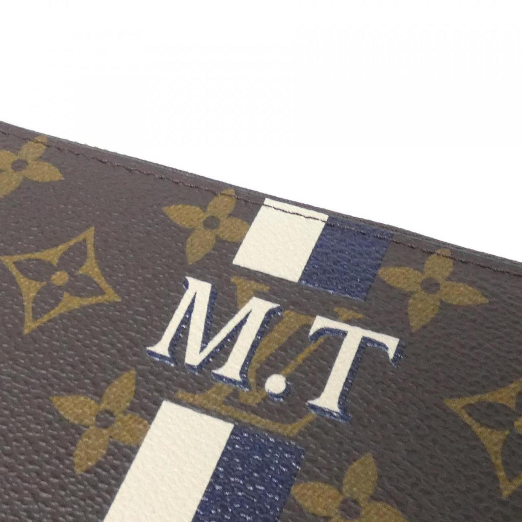 Louis Vuitton Marron Coated Canvas Long Wallet