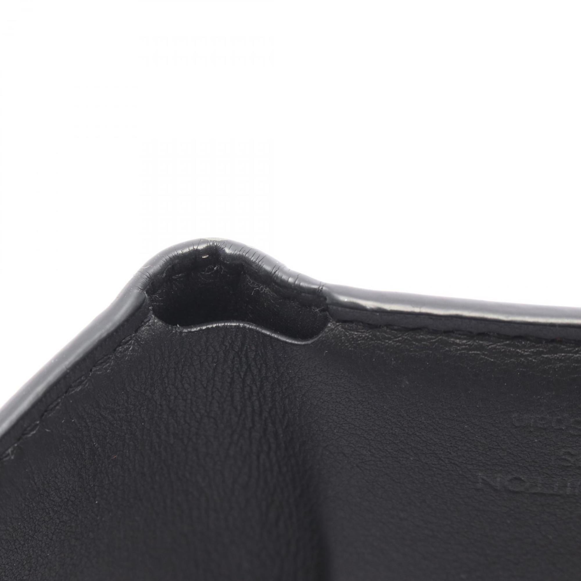 Louis Vuitton Black Noir Monogram Shadow Wallet (Tri-Fold)