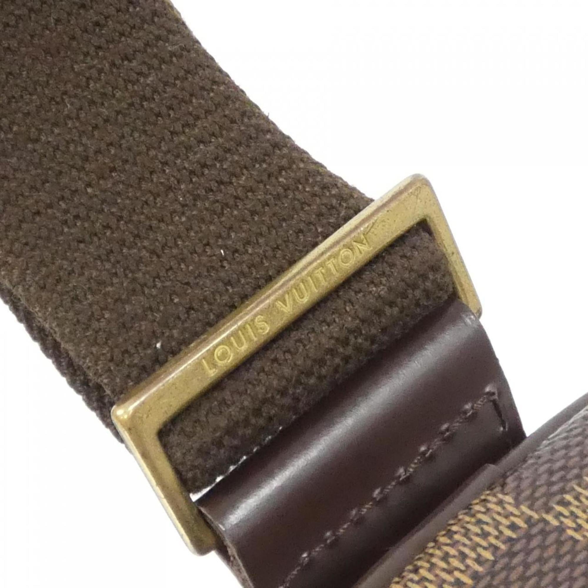 Louis Vuitton Brown Coated Canvas Pochette Shoulder Bag