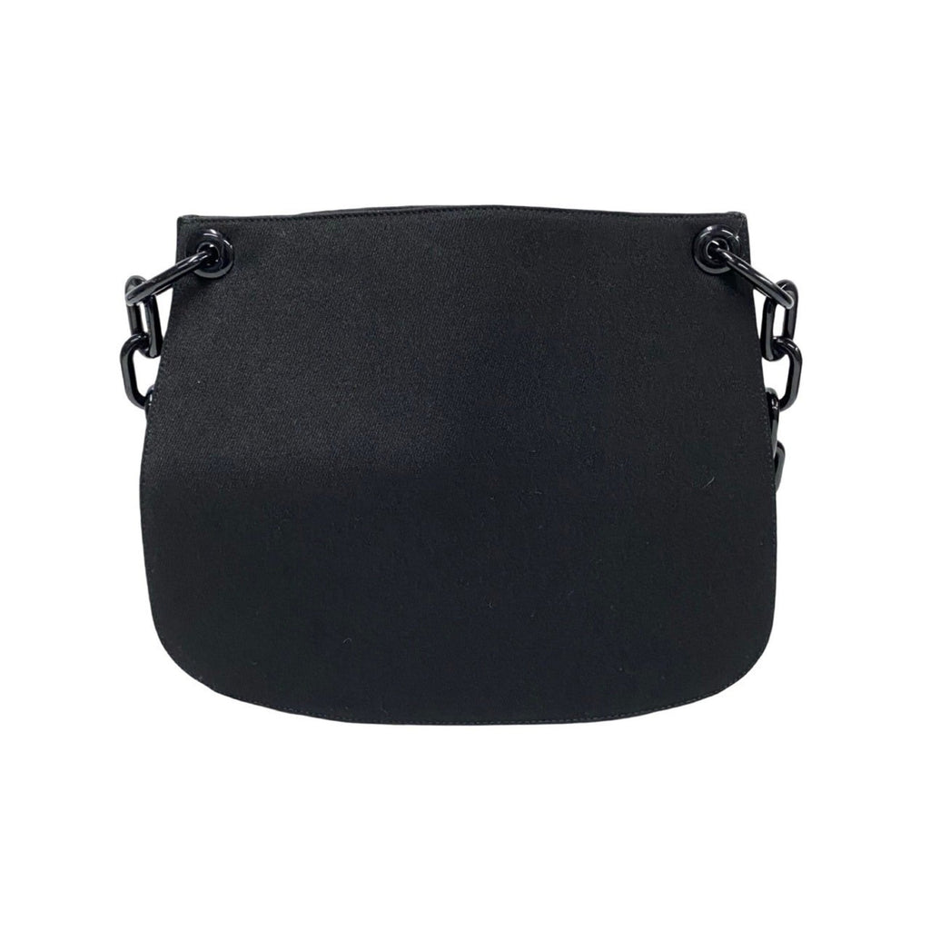 Prada Black Canvas Plastic Shoulder Bag
