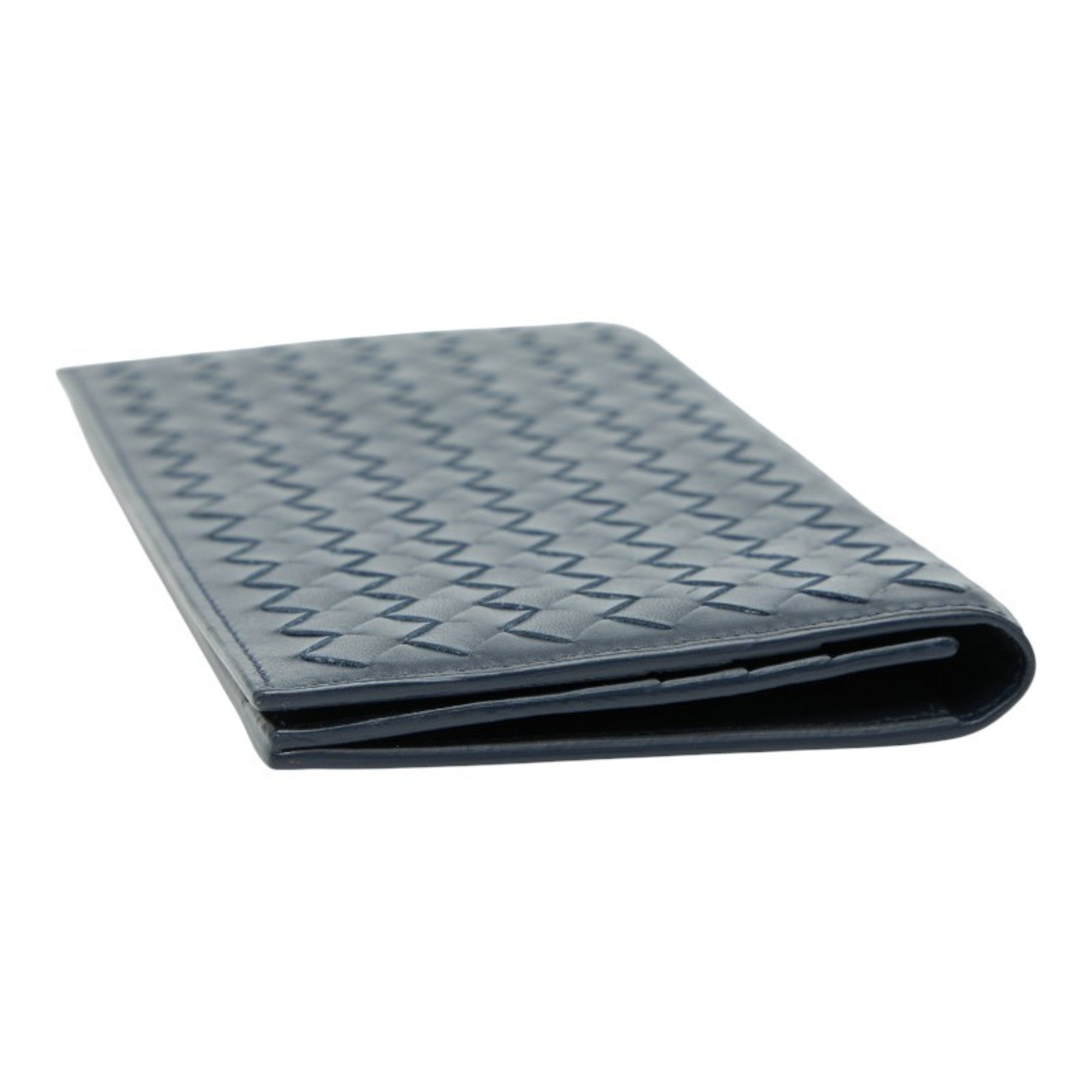 Bottega Veneta Navy Leather Wallet (Bi-Fold)
