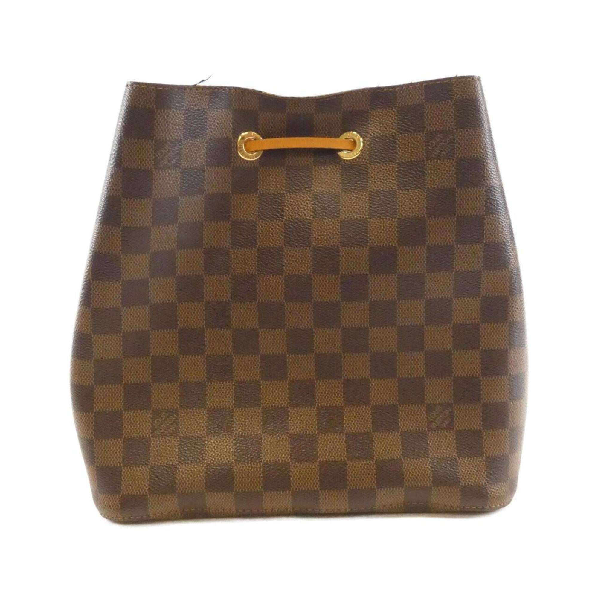 Louis Vuitton Brown Orange Coated Canvas Shoulder Bag